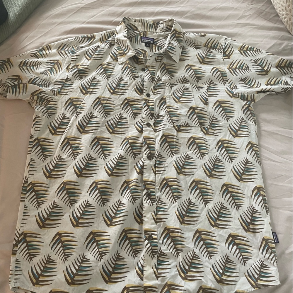 Patagonia Palm Print Button Down Shirt